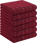 Homaxy 100% Cotton Terry Kitchen Towels, Checkered Designed, Soft and Super by Homaxy