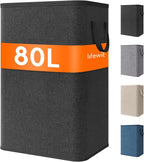 Lifewit 80L Large Tall Laundry Hamper, Collapsible Laundry Basket by Lifewit