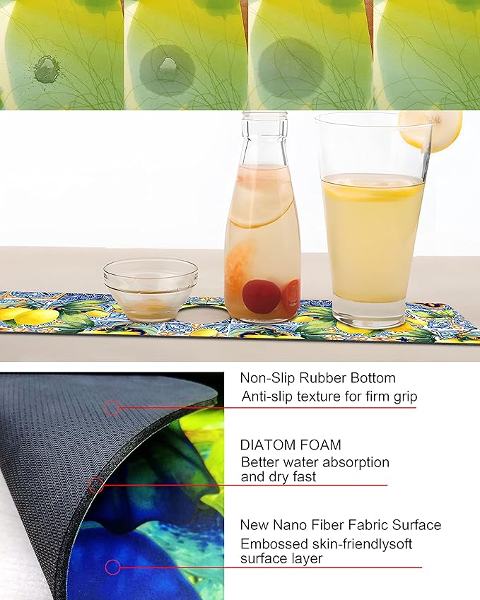 Kitchen Sink Splash Guard Faucet Mat Super Absorbent Fast Drying Mat Sink - Image 2
