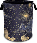 Beautiful Sun Stars Moon Laundry Basket Oxford Cloth Clouds Laundry Hamper by Unknown
