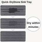 2 PCS Water Absorbent diatomite Coasters, 10.2" x 4" Water Absorbing Stone Tray - Image 4
