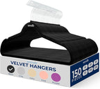 SereneLife Non-Slip Velvet Hangers, Mega Pack, 150 Pieces Hangers by SereneLife