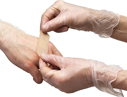 CARE PLUS Vinyl Gloves Clear Medium Size 200 Count | Heavy Duty, Non-Sterile - Image 8
