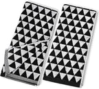 Black Hand Towels for Bathroom & Kitchen, 2 Pack Cotton Quick Dry Towels for - Image 8