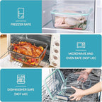 Vtopmart 6.5L/ 220oz/ 27.5cup Extra Large Glass Food Storage Containers - Image 7