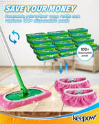 KEEPOW 6 Pack Reusable Mop Pads Compatible - Image 3