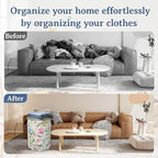 Watercolor Floral Laundry Hamper - Image 5