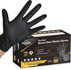 TitanFlex Heavy Duty Black Industrial Nitrile Gloves by TitanFlexDisposableGloves