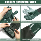 27" Full Arm Pond Gloves, Long Heavy Duty Gloves - Image 3