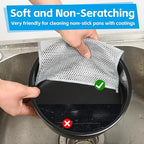 12Pack Multipurpose Wire Dishwashing Rags, Upgrade Non Scratch Wire Dishcloth - Image 5