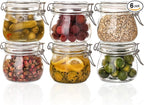 Liuruiyu 16oz - 6 Pack Round Glass Jars by Liuruiyu