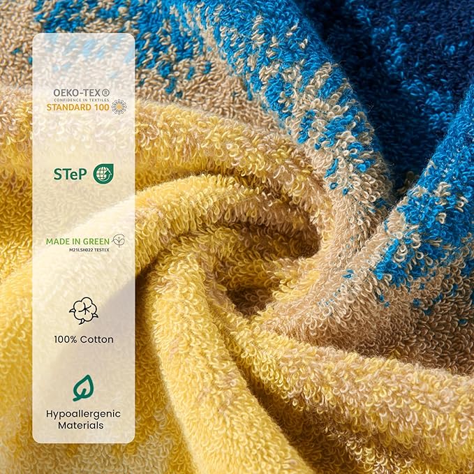 SEMAXE 12-Piece Family Bathroom Towel Set - Image 3