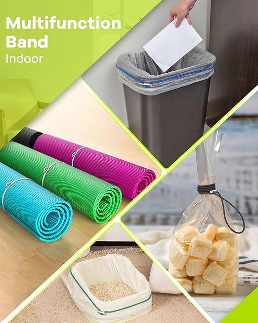 Garbage Can Bands Cord Lord Design Adjustable Large Trash Can Rubber Bands Fits - Image 5