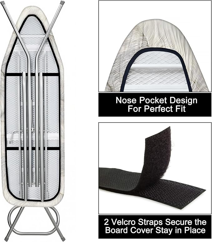 Quick Install Ironing Board Cover 17" x 55" Ironing Board Cover - Image 3