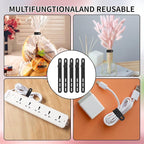 Oligei 25 Pcs Silicone Cable Ties, Cable Ties Reusable, High Elasticity Cord - Image 7