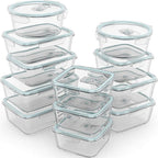 Razab 24 Pc Airtight Glass Food Storage Containers by RazabHomeGoods