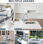 Kitchen Faucet Sink Splash Guard, Silicone Faucet Water Catcher Mat – Sink - Image 7