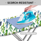 Extra Thick Ironing Board Cover and Pad, Tropical Cactus 15x54 Ironing Board - Image 4