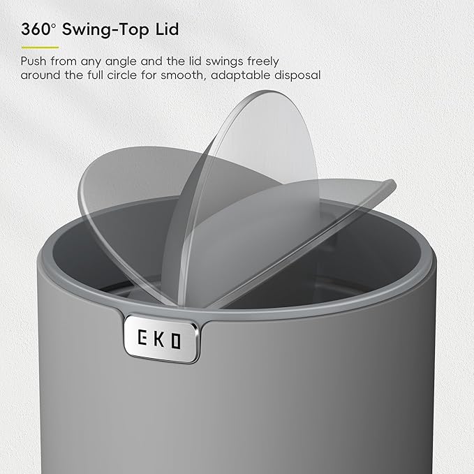EKO Fandy 0.58 Gal/2.2L Mini Trash Can - Image 4