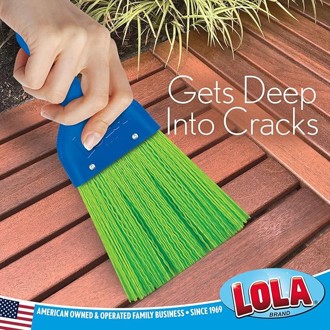 LOLA Heavy Duty Whisk Broom, Hand Brush, 2 Pack Durable Bristles, Whisks Away - Image 5