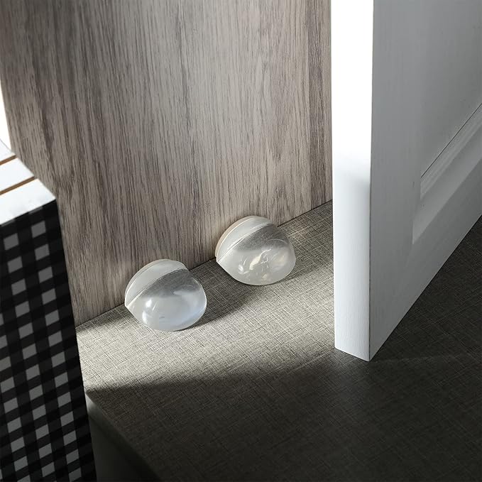 Qunclay 6 Pieces Floor Door Stopper No Drill Shower Door Stopper Self Adhesive - Image 7