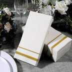 FOCUSLINE 200 Linen Feel Disposable Bathroom Napkins, Soft and Absorbent Paper - Image 5