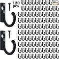 Coat Hooks-120 Pack Farmhouse Hooks by Hajoyful