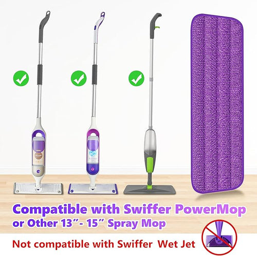 18 Pack Reusable Mop Pads Compatible - Image 2