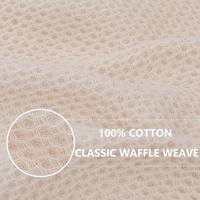 Homaxy 100% Cotton Waffle Weave Kitchen Dish Cloths, Ultra Soft Absorbent Quick - Image 2