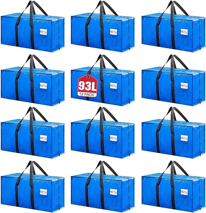 BETU Extra Large Moving Bags Heavy Duty Storage Bags by BETU
