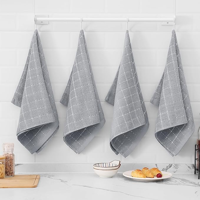 Mordimy 100% Cotton Terry Cloth Kitchen Towels, Super Soft and Absorbent Dish - Image 9