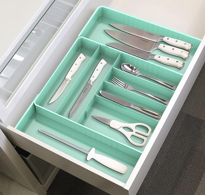 Simple Houseware Expandable Kitchen Drawer Flatware Organizer - Image 5