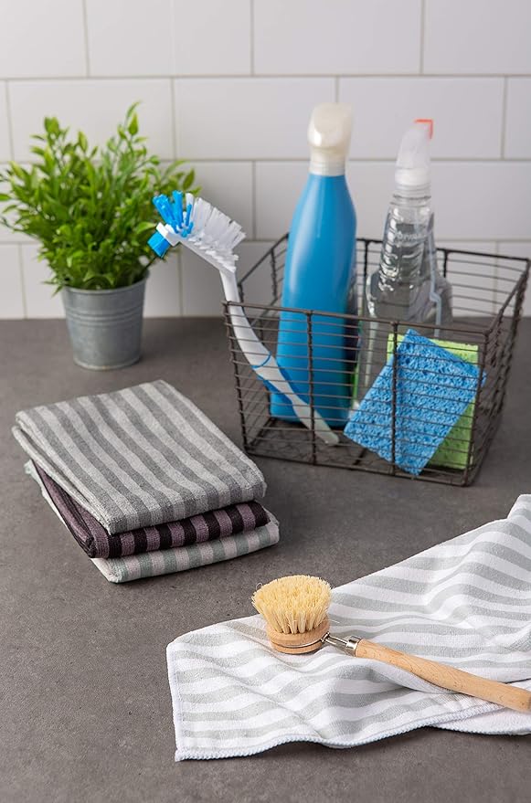 DII Cleaning Collection Multi-Purpose Microfiber, Dishtowel Set - Image 4