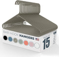 Neaties Plastic Hangers 15 Pack – Made in The USA – 6lb Capacity Standard by NeatiesHangers