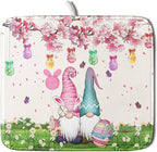 Giwawa Easter Gnome Dish Drying Mat Floral Eggs Bunny Kitchen Drainer Mat 16x18 by Giwawa