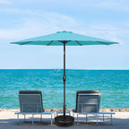 Simple Deluxe 9' Patio Umbrella Outdoor Table Market Yard Umbrella with Push Button Tilt/Crank - Image 6