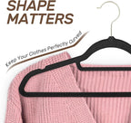 Velvet Hangers 30 Pack with Gold Hooks, Non-Slip Slim Felt Hanger - Image 5
