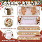 4 Pack Christmas Storage Bin Collapsible Large Christmas Storage Baskets - Image 2