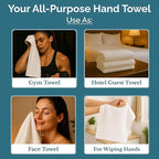 White Hand Towels for Bathroom - Image 4