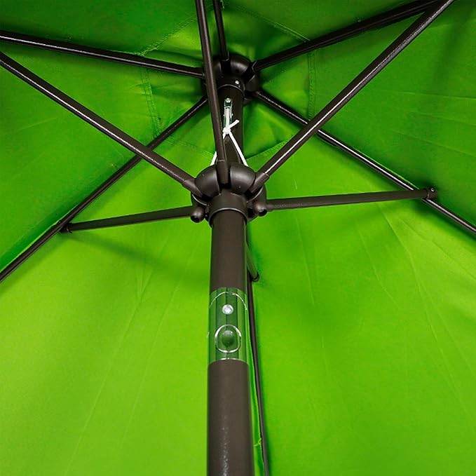 Blissun 7.5 ft Patio Umbrella, Yard Umbrella, Outdoor Market Umbrella with Push Button Tilt Crank, Lime - Image 3