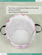 FANKANG Storage Basket, Nursery Hamper Canvas Laundry Basket Foldable - Image 8