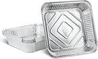 PLASTICPRO Disposable 9'' X 9'' X 2'' Inch Square Aluminum Tin Foil Baking Pans by PLASTICPRO