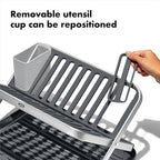 OXO Good Grips Aluminum Fold Flat Dish Drying Rack, - Image 5