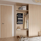 3-Shelf Hanging Closet Organizer and Storage, Foldable Hanging Closet Shelves - Image 6