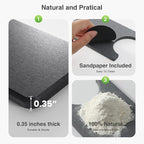 20" x 4" Stone Faucet Mat for Kitchen Sink, Quick Drying Diatomite Sink Tray - Image 4