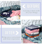 6 Packs Clear Zippered Storage Bags Sweater Moth Bags Plastic Storage - Image 5