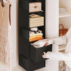 YOUDENOVA Hanging Closet Organizer, 5 Tier Hanging Closet Shelves - Image 5