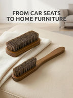 TAKAVU Leather & Upholstery Cleaning Brush Set, 100% Horse Hair Bristle - Image 7