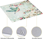 Hummingbird Flowers Dish Drying Mat 16x18 Inch, Microfiber Absorbent Fast Dry - Image 3