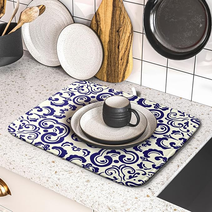 Boho Ethnic Design Dish Drying Mat - Image 5